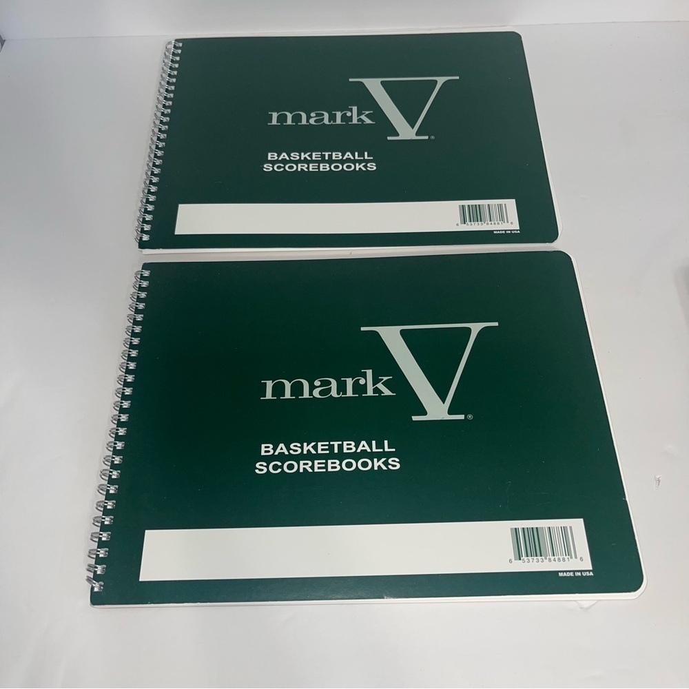 NEW Mark V Basketball Scorebooks Set Of 2 30 Games Each Lot